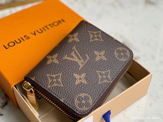 Official oldcobbler VUITTON ZIPPY COIN LOUIS PURSE 0730